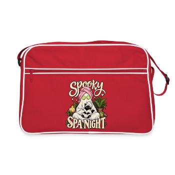 Spooky Spa Night - Retro Tasche - Rot/Weiß - Vorne