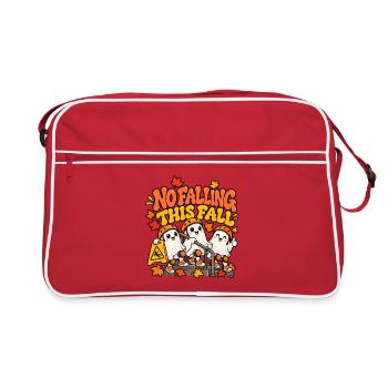 Herbstgeister: Nicht Fallen Motiv - Retro Tasche - Rot/Weiß - Vorne