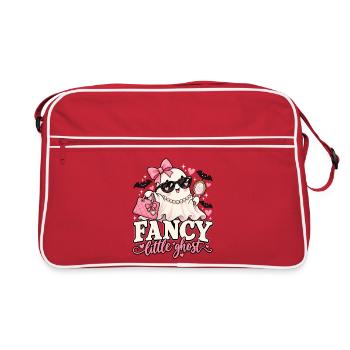 Fancy Little Ghost Glam - Retro Tasche - Rot/Weiß - Vorne