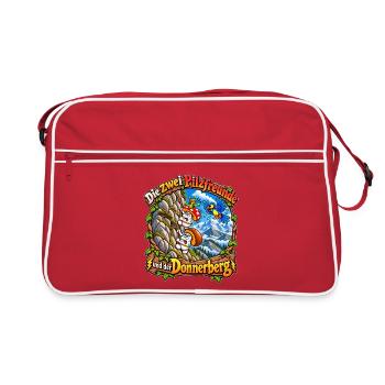1000206438 - Retro Tasche - Rot/Weiß - Vorne
