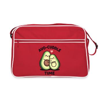 Avo-Kuschelzeit - Retro Tasche - Rot/Weiß - Vorne