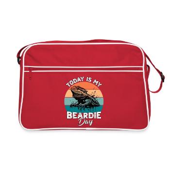 Bartagame - Retro Tasche - Rot/Weiß - Vorne