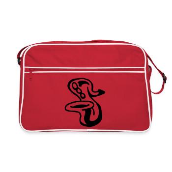 Saxophone - Sac Retro - rouge/blanc - Devant