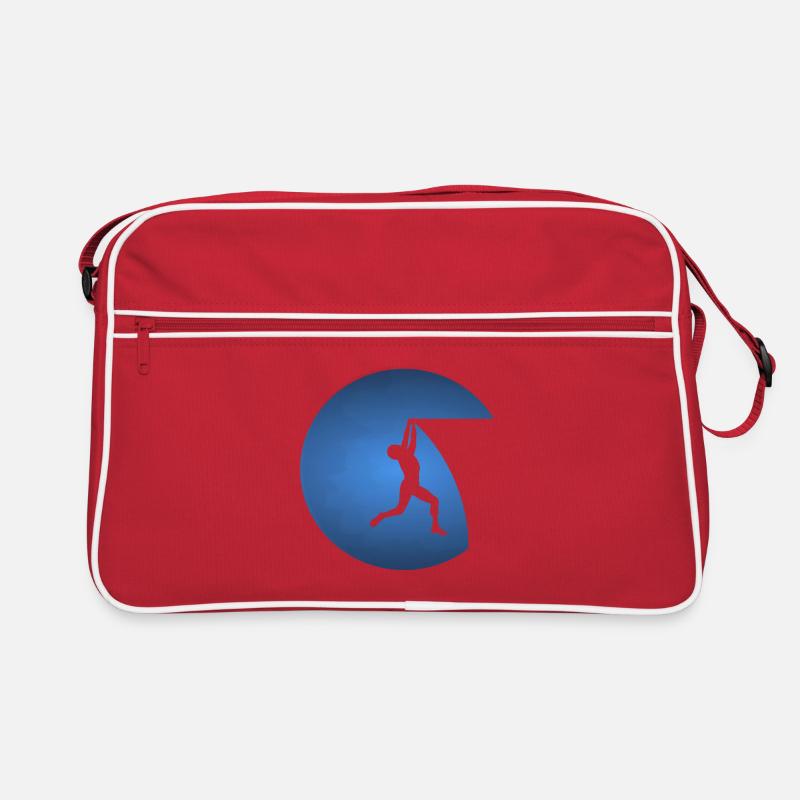 Klettern - Retro Tasche - Rot/Weiß