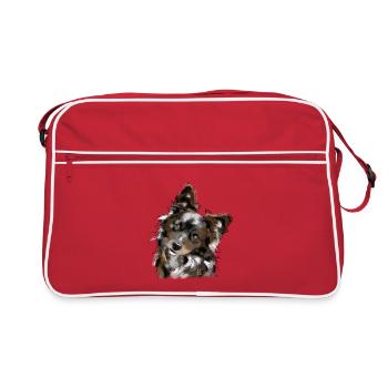 Australian Shepherd - Retro Bag - red/white - Front