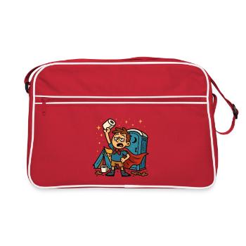 Papier toilette Festival Toilet Hero WC Lutte quotidienne - Sac Retro - rouge/blanc - Devant