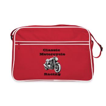Classic Motorcycle Racing - Retro Bag - red/white - Front