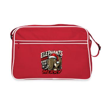 Noël des éléphants jamais oubliés - Sac Retro - rouge/blanc - Devant