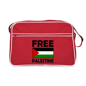 Free palestine - Sac Retro - rouge/blanc - Devant