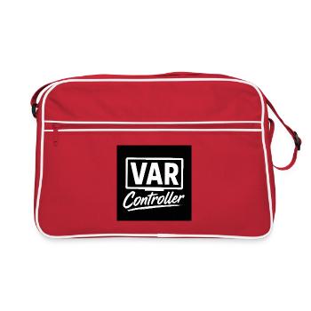 Logo rétro du contrôleur VAR - Sac Retro - rouge/blanc - Devant