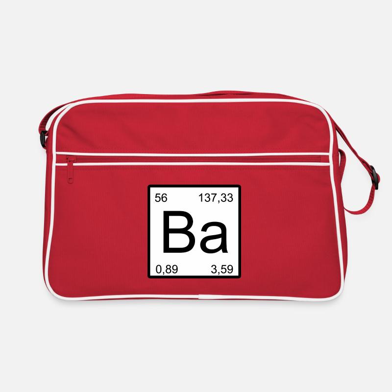 Ba Barium Element Stil-Design Retro Tasche