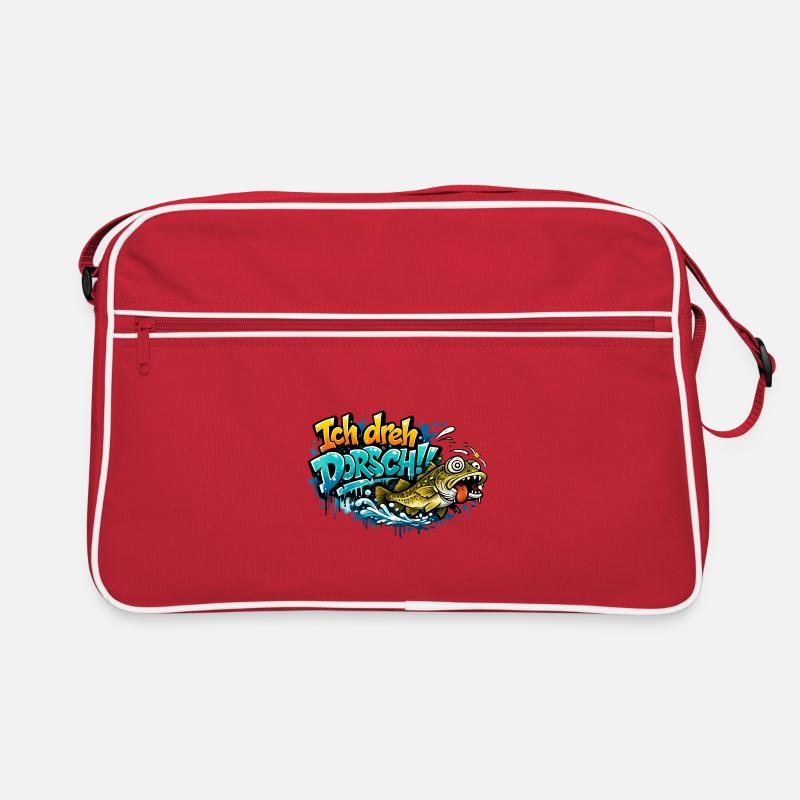 I Shoot Cod Graffiti Fish Retro Bag