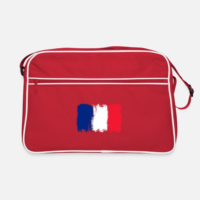 Bleu Blanc Rouge Brush Flag Retro Bag