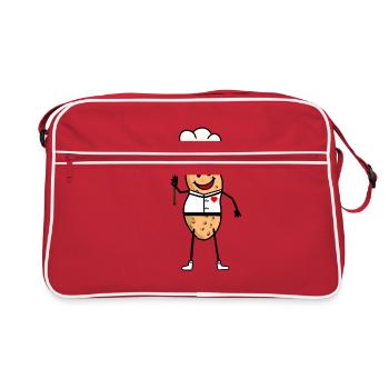Cuillère Gourmande de Cuisine du Restaurant Peanut Cook - Sac Retro - rouge/blanc - Devant
