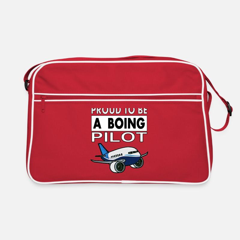 Pilot Airplane Flying Jet Pilots Gift Retro Bag