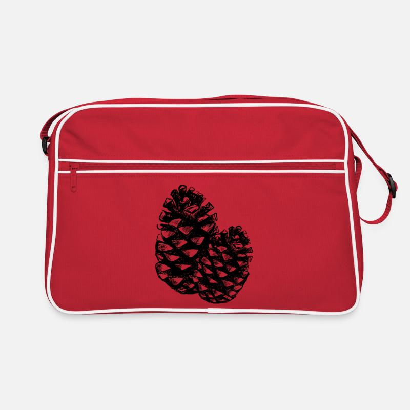 Two pine cones Retro Bag
