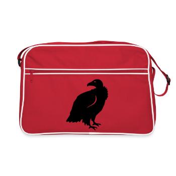 Geier - Retro Tasche - Rot/Weiß - Vorne