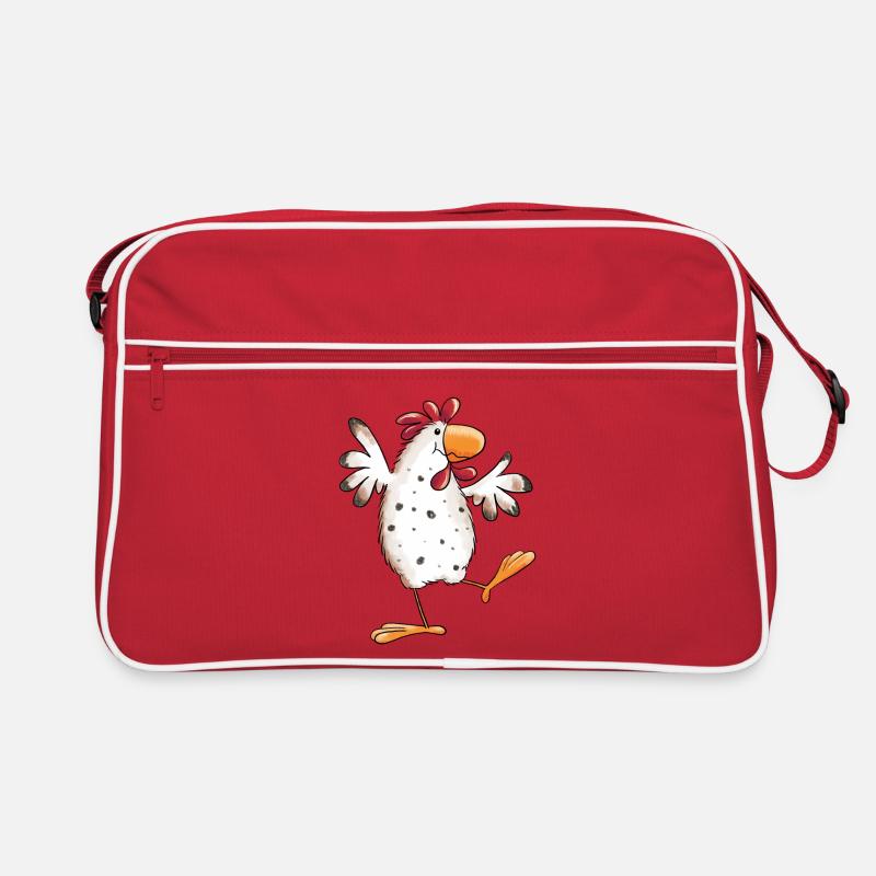 Dancing Chicken - Hen - Funny - Cartoon Retro Bag