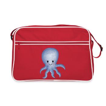 Calmar poulpe - Sac Retro - rouge/blanc - Devant