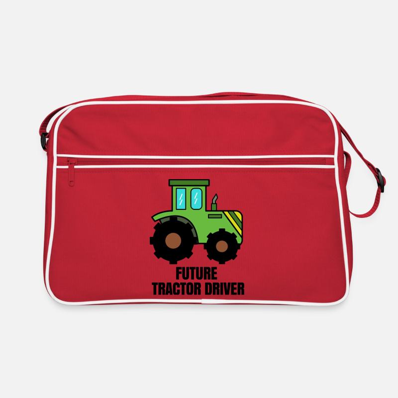 Biobauer Traktor Kraftfahrzeug Trecker Statement Retro Tasche