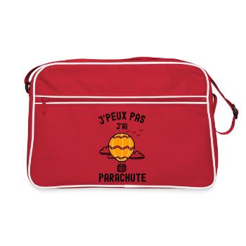 Orbe Orange Zigzag Géométrique - Sac Retro - rouge/blanc - Devant