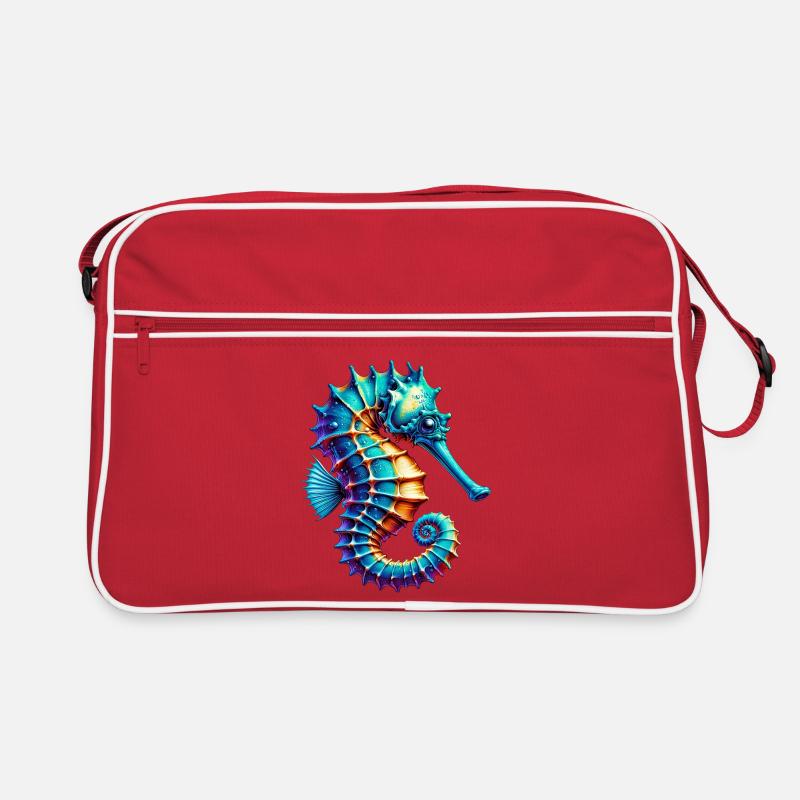 Seepferdchen Retro Tasche