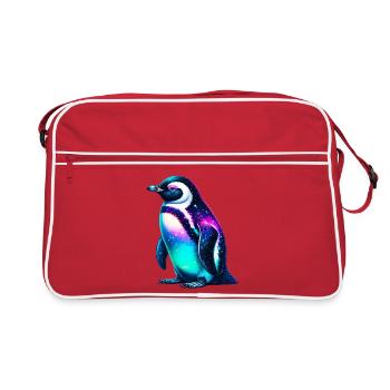 Manchot aurore boréale - Sac Retro - rouge/blanc - Devant