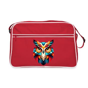 Owl - Retro Bag - red/white - Front