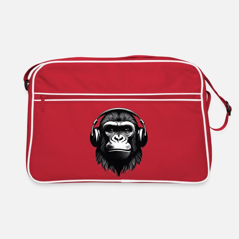 gorilla, primate, monkey Retro Bag