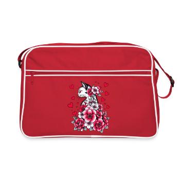 White Cat - Retro Bag - red/white - Front