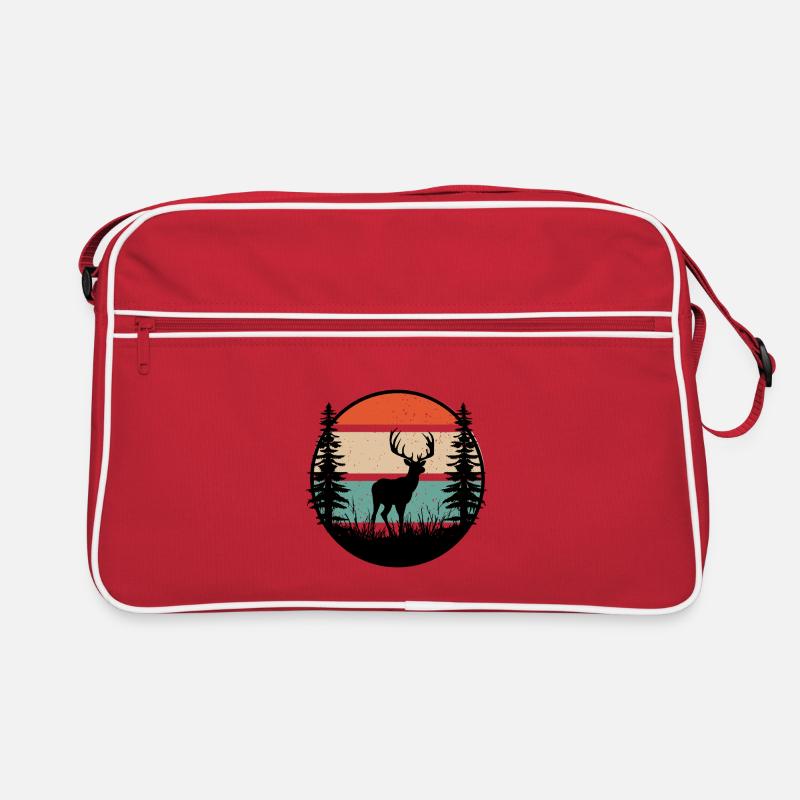 Deer Retro Silhouette in Nature Retro Bag