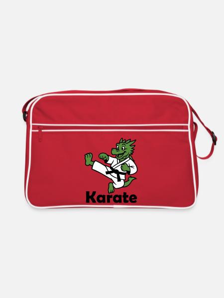 Karate Dragon - Retro Bag - red/white - Front