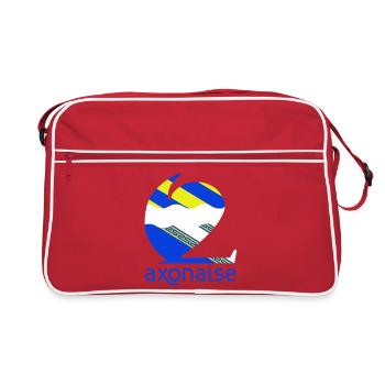 Axonaise - Sac Retro - rouge/blanc - Devant