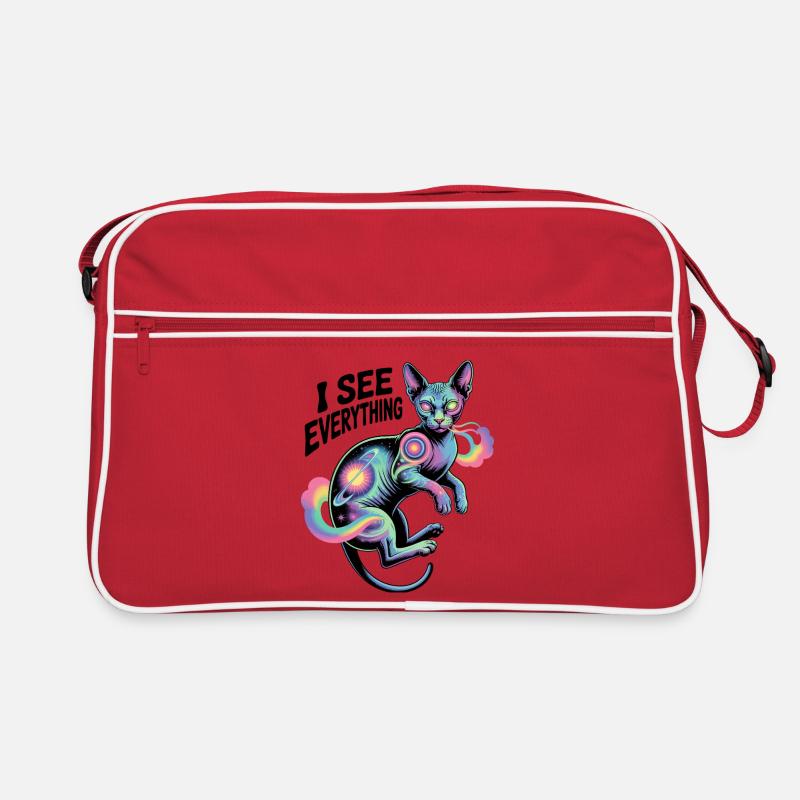Illustrations du chat de la nébuleuse cosmique Sac Retro