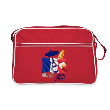 France, je suis Français, j'aime la France - Sac Retro - rouge/blanc - Devant