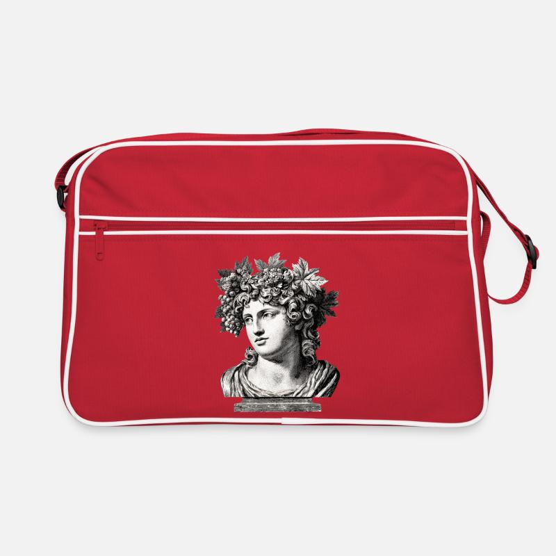 Buste antique Bacchus – Gravure classique Sac Retro