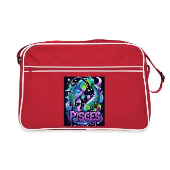 Pisces - Retro Bag - red/white - Front