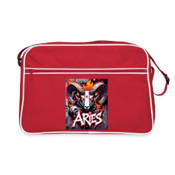 Widder - Retro Tasche - Rot/Weiß - Vorne