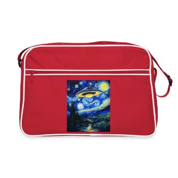 OVNI Alien Alien soucoupe volante - Sac Retro - rouge/blanc - Devant