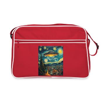 OVNI Alien Alien soucoupe volante - Sac Retro - rouge/blanc - Devant