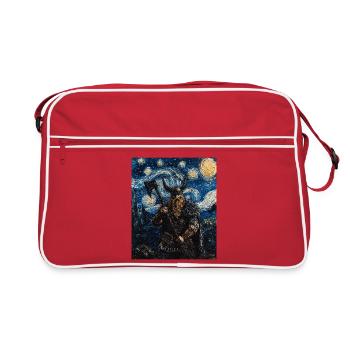 Viking Van Gogh Style - Sac Retro - rouge/blanc - Devant