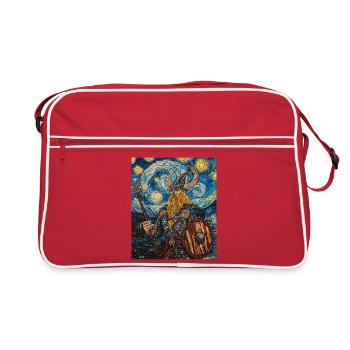 Viking Van Gogh Style - Sac Retro - rouge/blanc - Devant