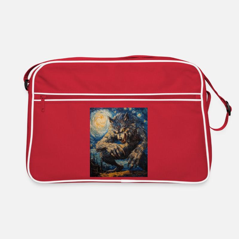 Werwolf Wolf Van Gogh Style Retro Tasche