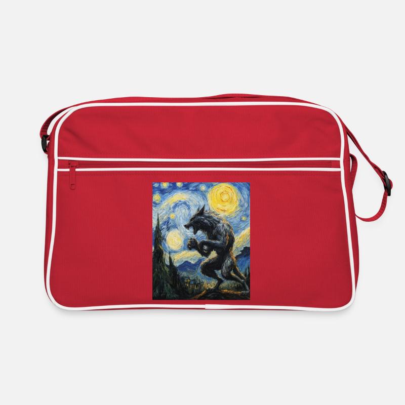 Werwolf Wolf Van Gogh Style Retro Tasche