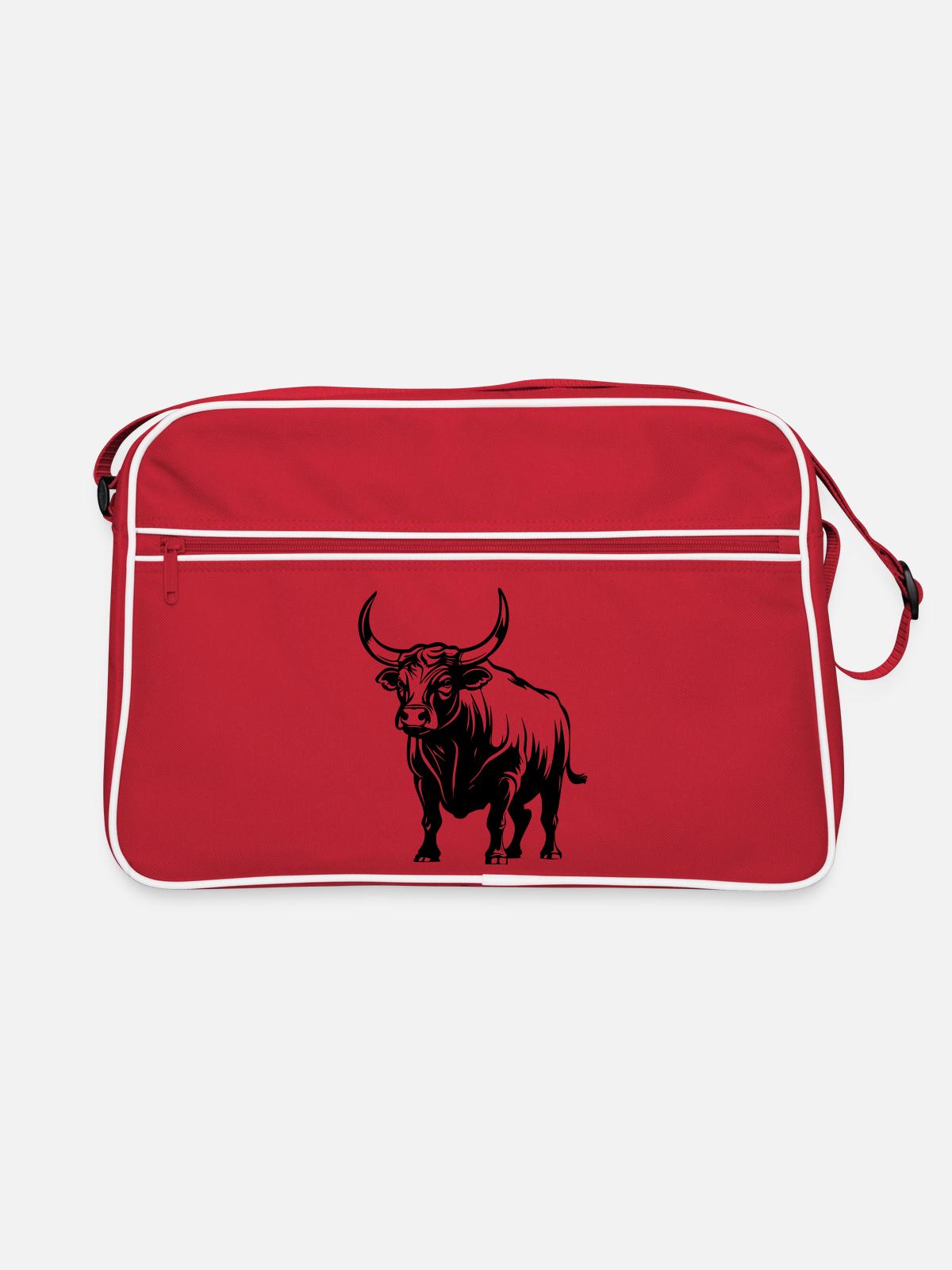Bull - Retro Bag - red/white - Front