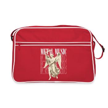 Ange de la musique métal Superposition - Sac Retro - rouge/blanc - Devant