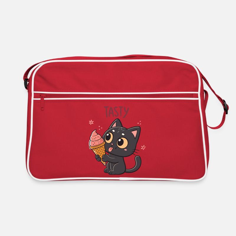 Chat gourmand et cornet glacé Retro Bag