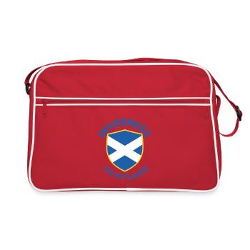 Bouclier écossais d’Inverness - Sac Retro - rouge/blanc - Devant