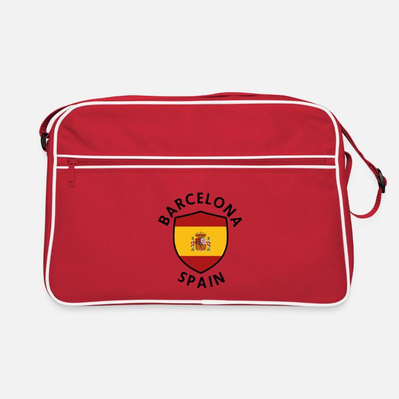 Bouclier de Barcelone dans un drapeau coloré Sac Retro