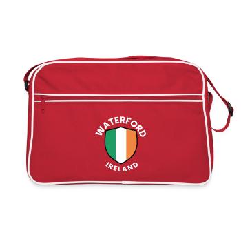 Drapeau irlandais de Waterford - Sac Retro - rouge/blanc - Devant